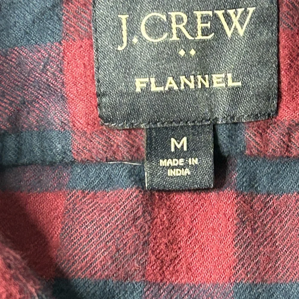 J Crew men’s flannel, long sleeve,‎ shirt, size medium